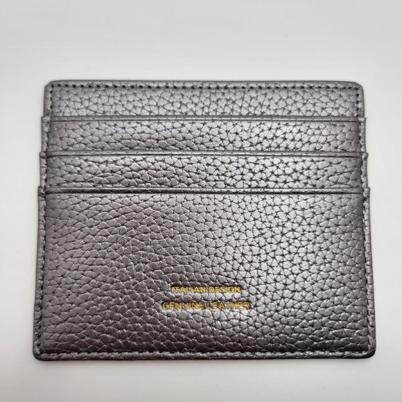 Campo Marzio Roma Leather Wallet Two Toned Gold/Gun Metal NWT with original box - Picture 4 of 8